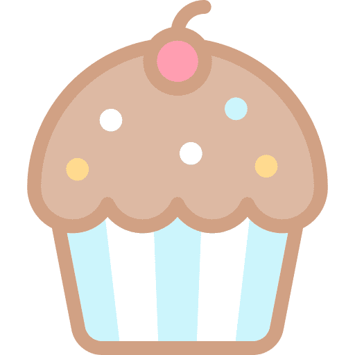 Cupcake muffin food bakery icon Cupcake muffin food bakery icon