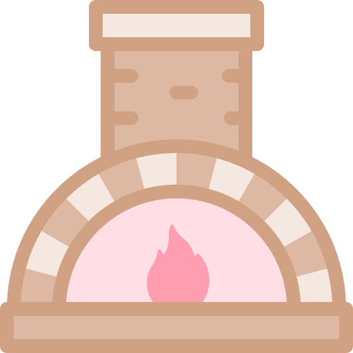 Oven bake fire food and restaurant icon Oven bake fire food and restaurant icon