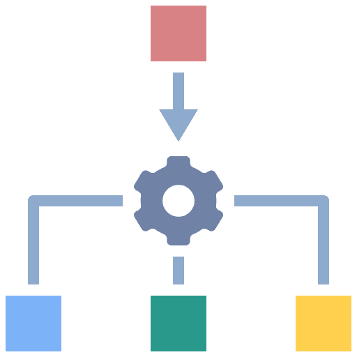 Lean startup management system icon