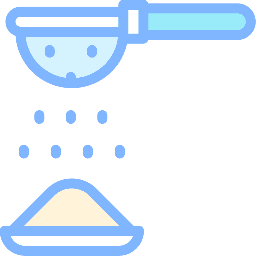 Sieve food and restaurant sifter flour icon Sieve food and restaurant sifter flour icon