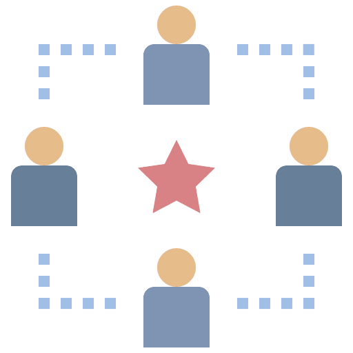 Cooperative organization team collaboration icon Cooperative organization team collaboration icon