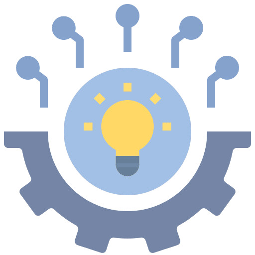 Idea innovation marketing development icon Idea innovation marketing development icon