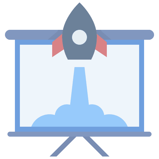 Planning planning rocket model icon Planning planning rocket model icon