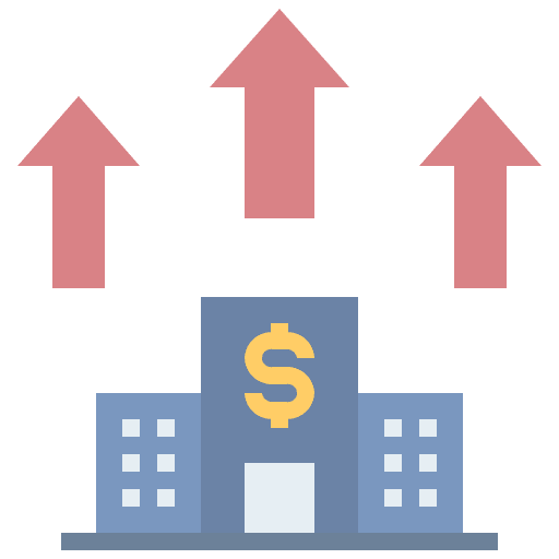Startup startup growth bank icon Startup startup growth bank icon