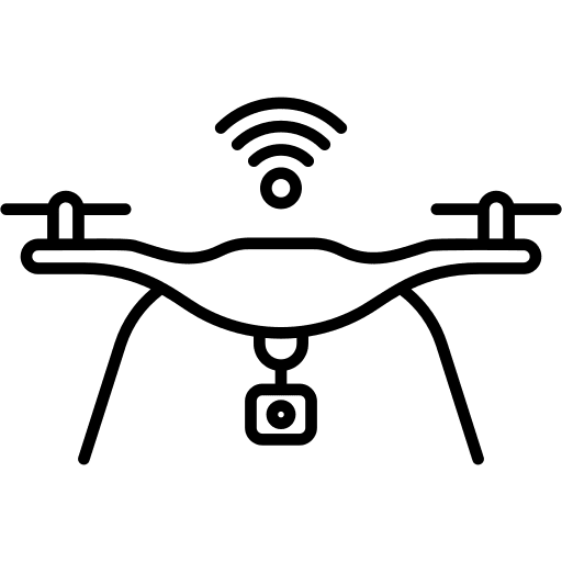 Drone technology digital electronics icon Drone technology digital electronics icon