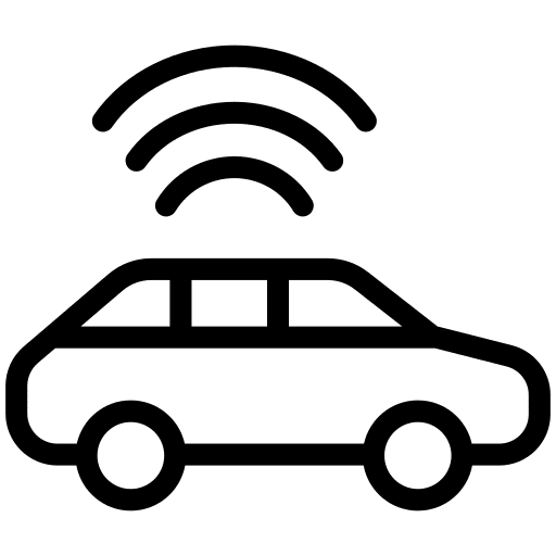 Car satellite location vehicle icon