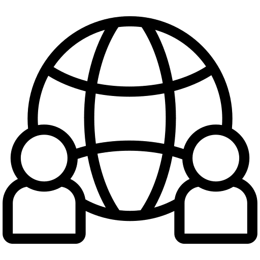 Global user online global network icon Global user online global network icon