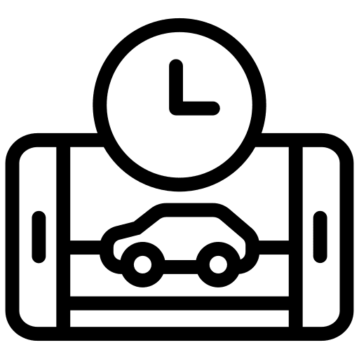Mileage gps time location icon