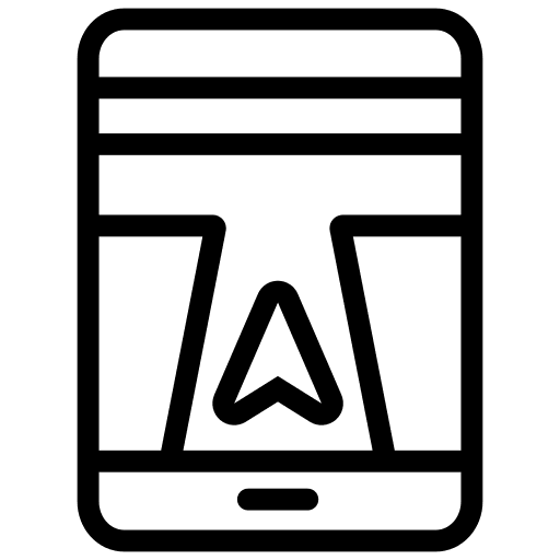 Mobile direction mobile location icon Mobile direction mobile location icon