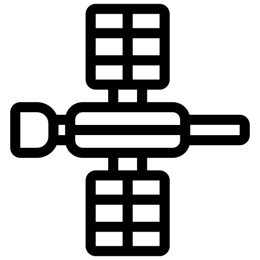 Satellite space communications technology icon Satellite space communications technology icon