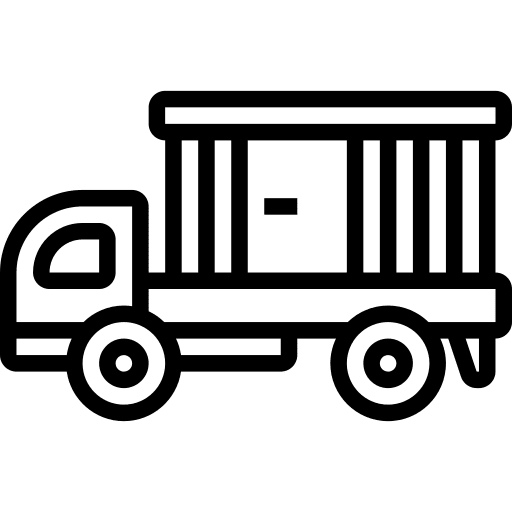 Delivery truck automobile lorry transportation icon Delivery truck automobile lorry transportation icon
