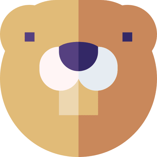 Beaver semiaquatic rodent animals icon Beaver semiaquatic rodent animals icon