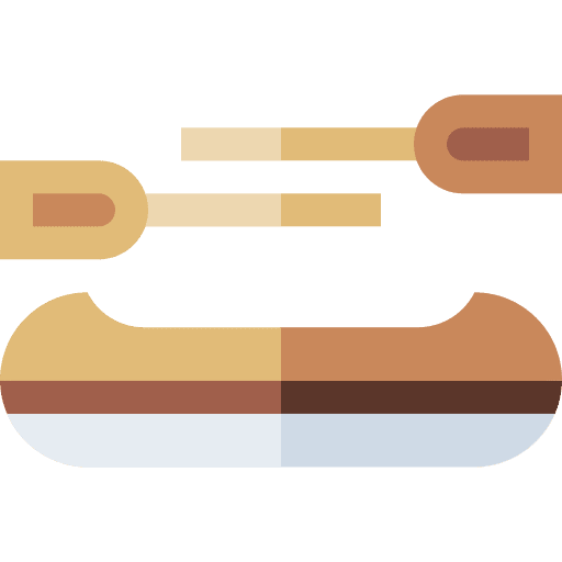 Canoe oar transport paddle icon Canoe oar transport paddle icon
