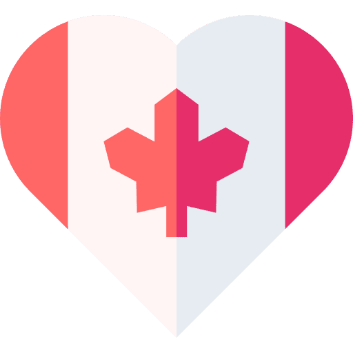 Heart love heart flag icon