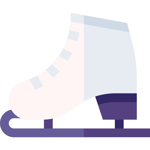 Ice skating shoes sports and competition winter sports boot icon