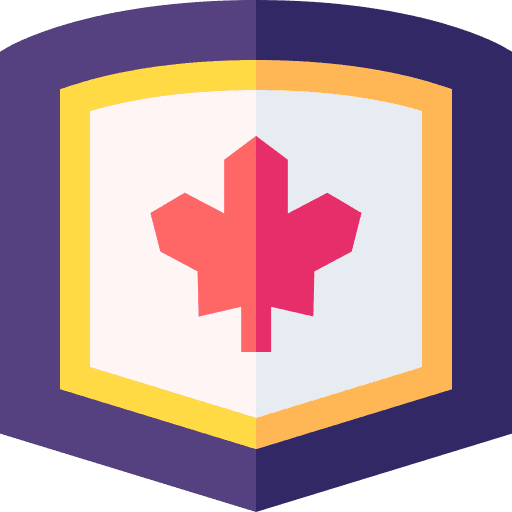 Shield symbol canadian canada icon