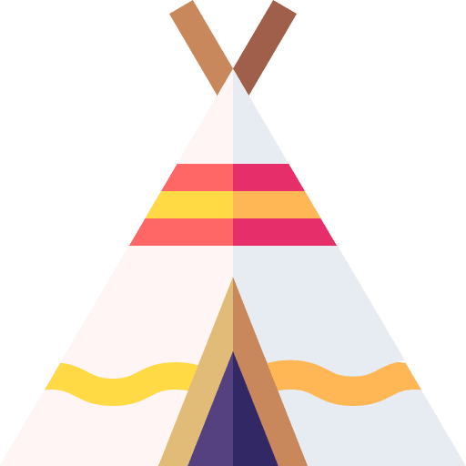 Tent tepee western indian icon