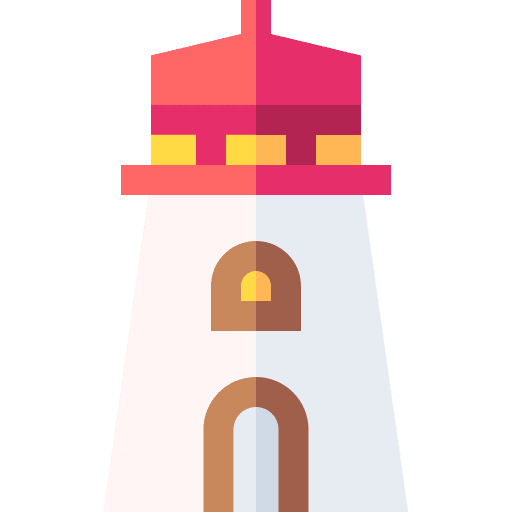Lighthouse guide beacon orientation icon Lighthouse guide beacon orientation icon