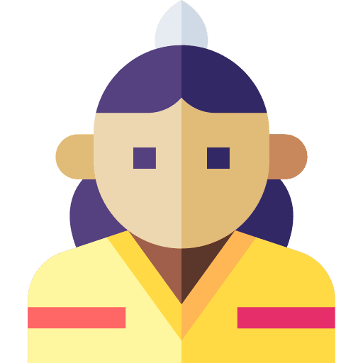 Native american traditional dress native indian person icon Native american traditional dress native indian person icon