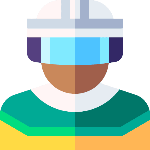 Player man helmet athlete icon Player man helmet athlete icon