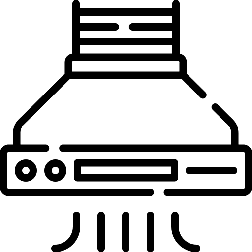 Extraction hood ventilation extractor extraction hood icon