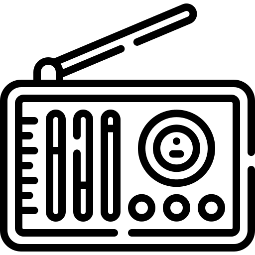Radio electronics radios radio antenna icon