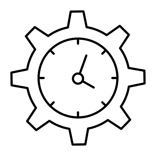 Clock time and date time clock icon
