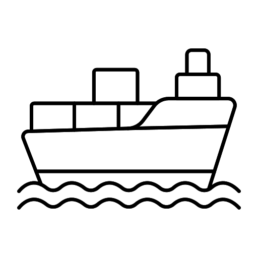 Cargo ship containers cargo ship transportation icon