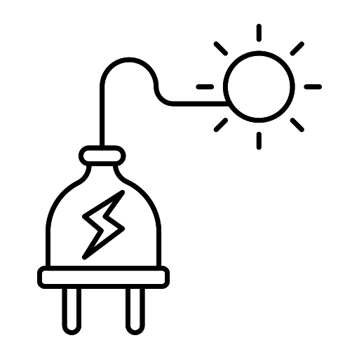Plug ecology power electronics icon