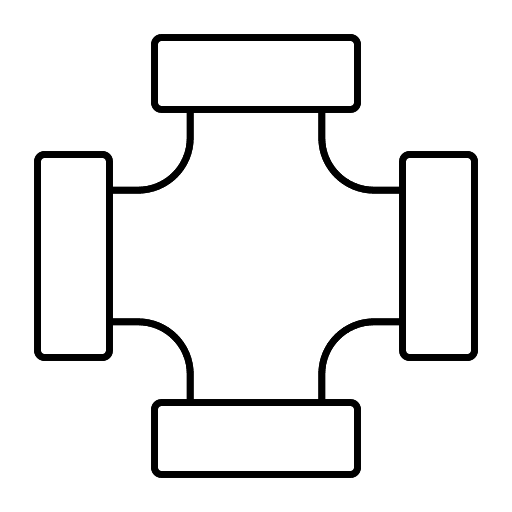 Plumbing pipe pipeline construction and tools icon