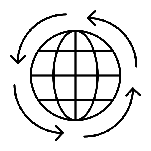 Earth earth seo and web globe grid icon