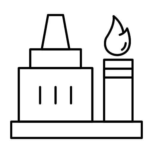 Factory manufacturing establishment company icon