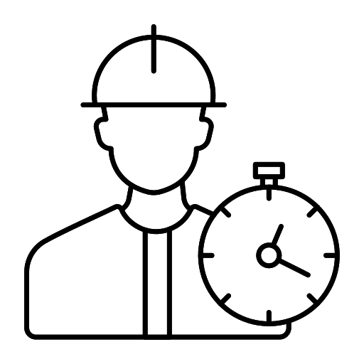Work time time and date clock work time icon