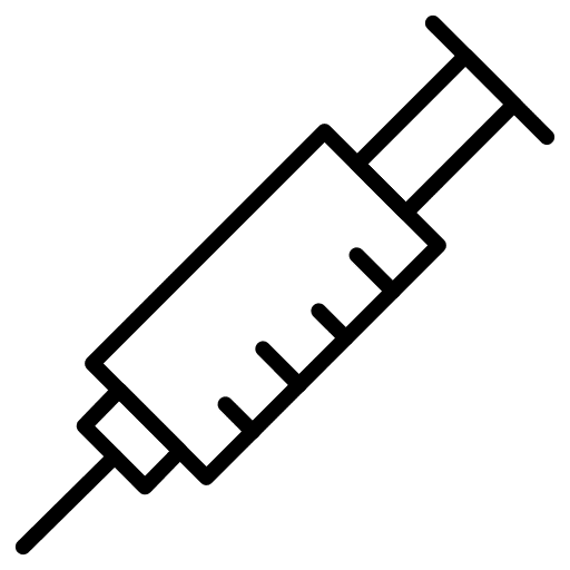 Injection syringe healthcare and medical clinic icon