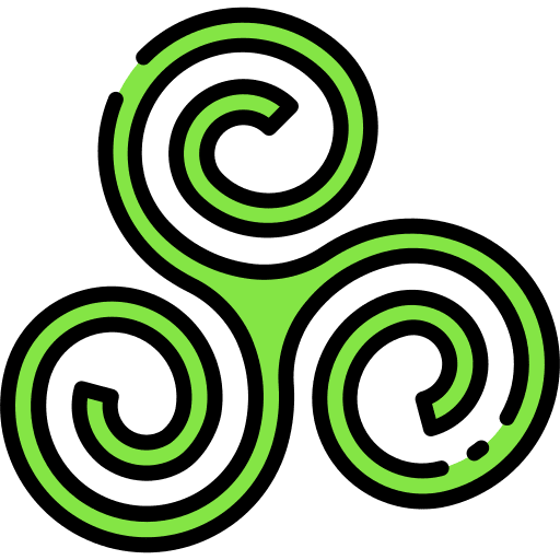 Triskele spiral irish magic icon Triskele spiral irish magic icon