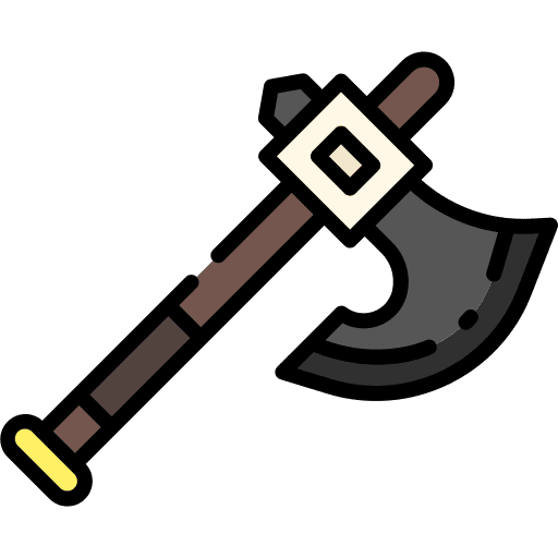 Axe construction and tools urgency firefighter icon Axe construction and tools urgency firefighter icon