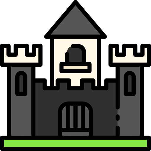 Castle castle fantasy architecture and city icon Castle castle fantasy architecture and city icon