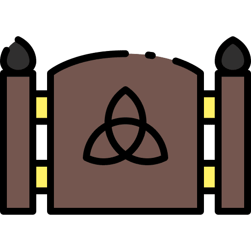 Gate gate door wooden icon Gate gate door wooden icon