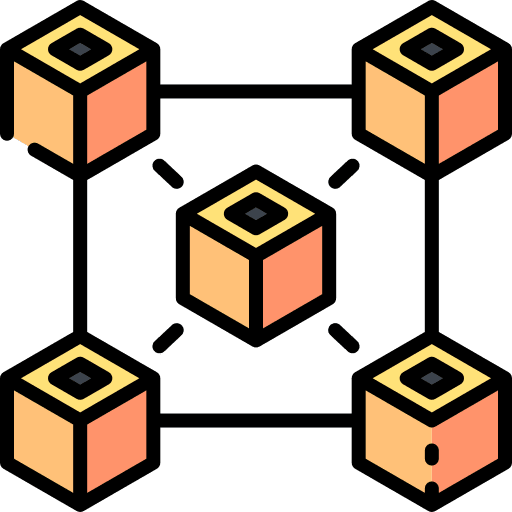 Blockchain digital currency bitcoin blockchain app icon