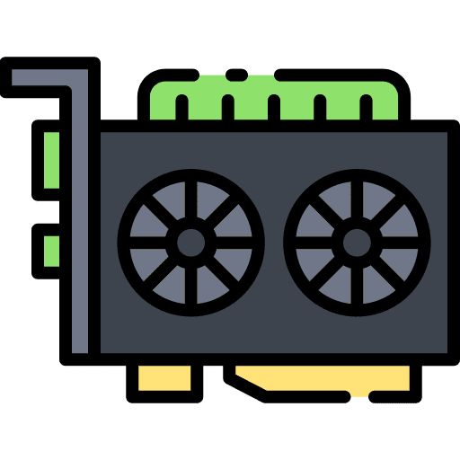 Video card computer card security electronics icon