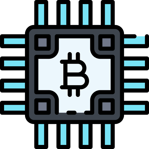 Chip chip electronics technological icon