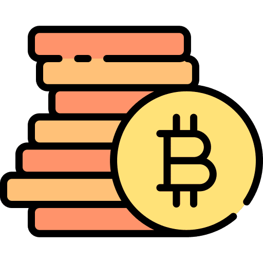 Coins business and finance money bitcoin icon