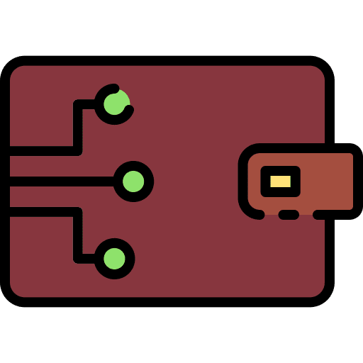 Digital wallet mobile phone card digital wallet icon