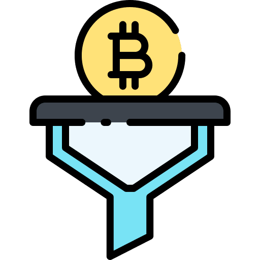 Filter filter tool bitcoin icon