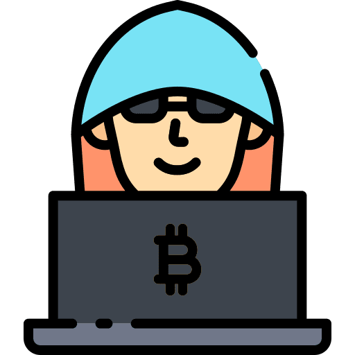 Hacker laptop avatar hacker icon