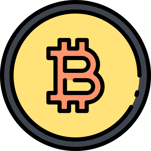 Bitcoin market cryptocurrency blockchain icon