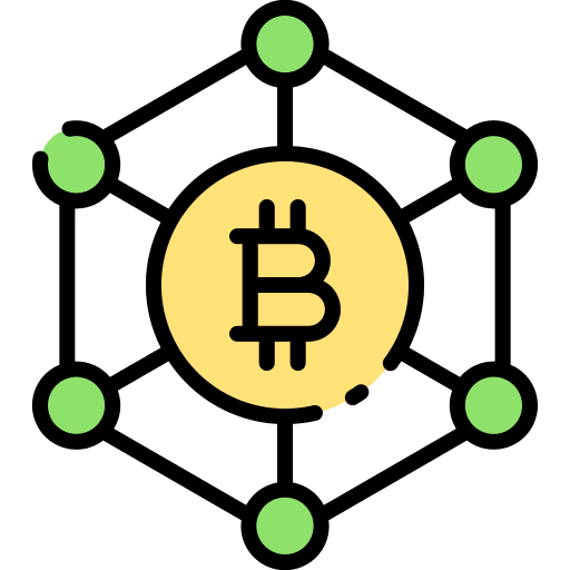 Nodes cryptocurrency node digital currency icon
