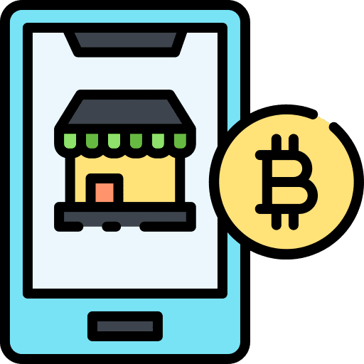 Online payment bitcoin mobile payment digital currency icon