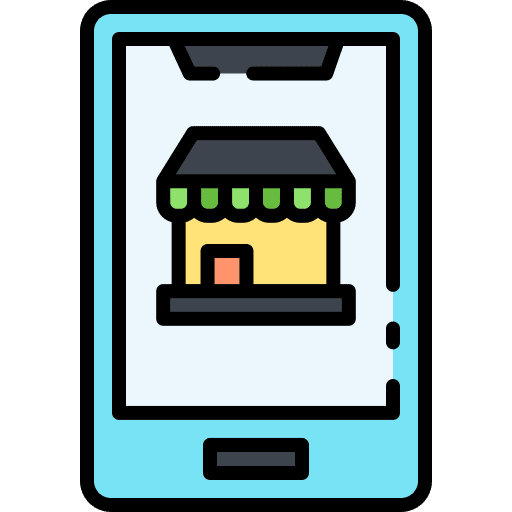 Online shop app online shop online shopping icon