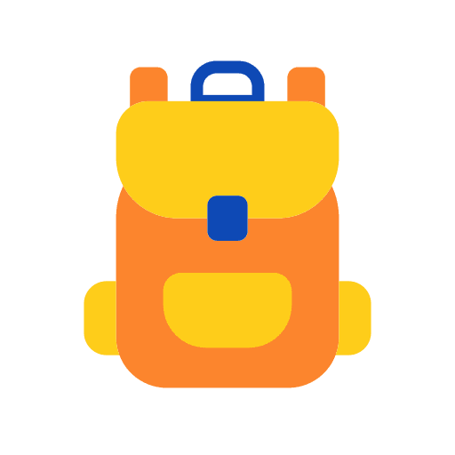 Bag luggage school bag backpack icon Bag luggage school bag backpack icon